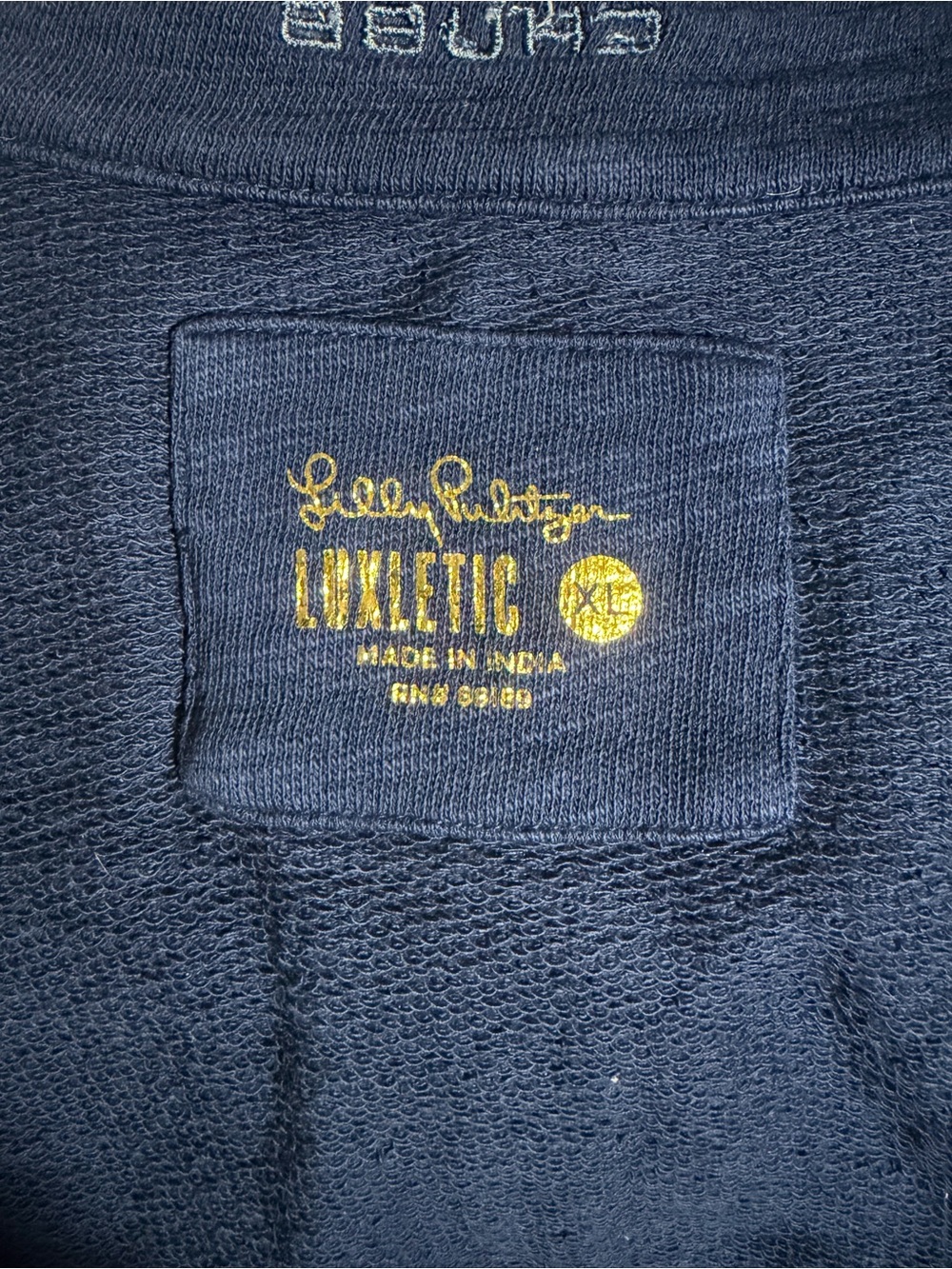 Lily Pulitzer Luxletic® Ashlee Half-Zip Pullover in Navy - Picture 4 of 5